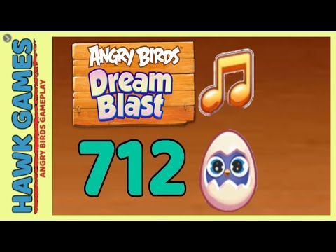 Angry Birds Dream Blast Level 712 - Walkthrough, No Boosters