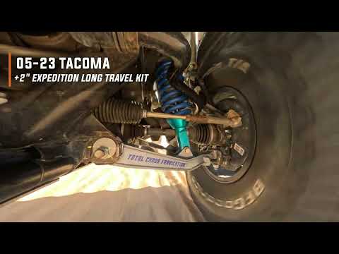 TOTAL CHAOS Toyota +2" Expedition Series Long Travel Kit In Motion