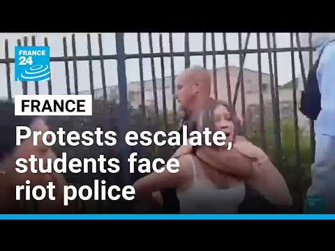 Students face riot police as protests over school conditions escalate in France