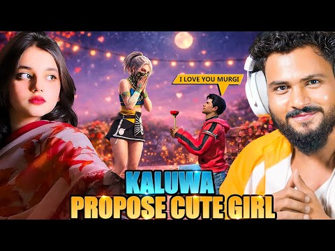 KALA KALUWA PROPOSE CUTE GIRL😱 V Badge Girl Showing Attitude Open Challenge आजा Noob 1 Vs 6 में !💀