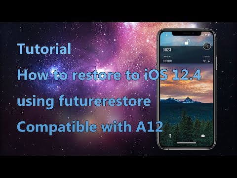 How to restore to iOS 12.4 using futurerestore