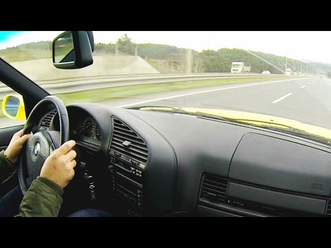 BMW M3 E36 Acceleration Onboard Autobahn Autostrada Highway Turkey Türkei 3.2L Shift down Sound