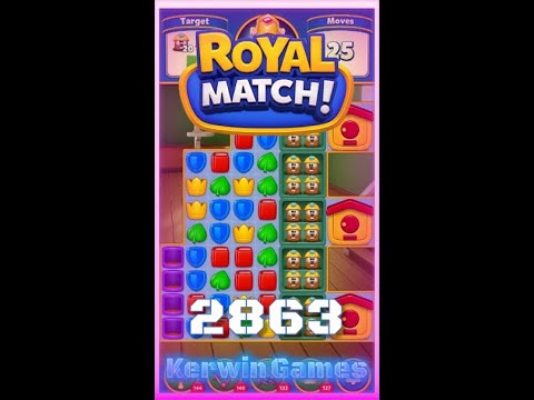 Royal Match Level 2863 - No Boosters Gameplay