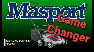 Get Grassed review of the Masport 42v AL-KO Scarifier SF 4036 (Energy Flex)