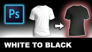 How to change a white shirt to a black shirt in photoshop 2020 | Photoshop tutorial