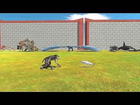 FANTASY VS REPTILES + AQUATICS - Animal Rewvolt Battle Simulator