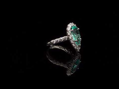 Natural GIA Certified Paraiba Tourmaline 3.47 carats set in Platinum Ring with Diamonds I SKU 4313