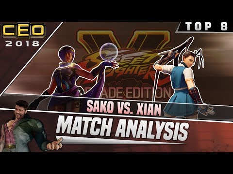 SFV AE Match Analysis: CEO 2018 Top 8 - Sako vs. Xian