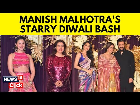 Kiara Advani, Shraddha Kapoor, Suhana Khan Shine At Manish Malhotra's Grand Diwali Bash | N18V