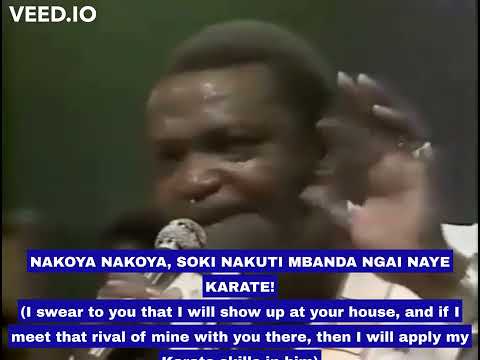 LOCATAIRE BY FRANCO LUAMBO MAKIADI & T P OK JAZZ  1980 TELE ZAIRE LIVE, WITH TRANSLATED SUBTITLES