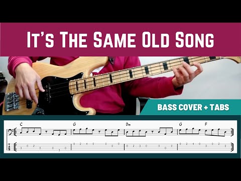 The Four Tops - It's The Same Old Song (Bass Cover + TAB)