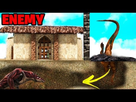 We Made A SKULL CRAWLER DEN Beneath Their Ark PVP Base! - Ark Survival Evolved