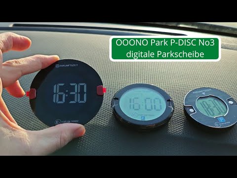 OOONO Park P-DISC NO3 - Digital Parking Disc - Comparison to P-DISC NO1 and NO2