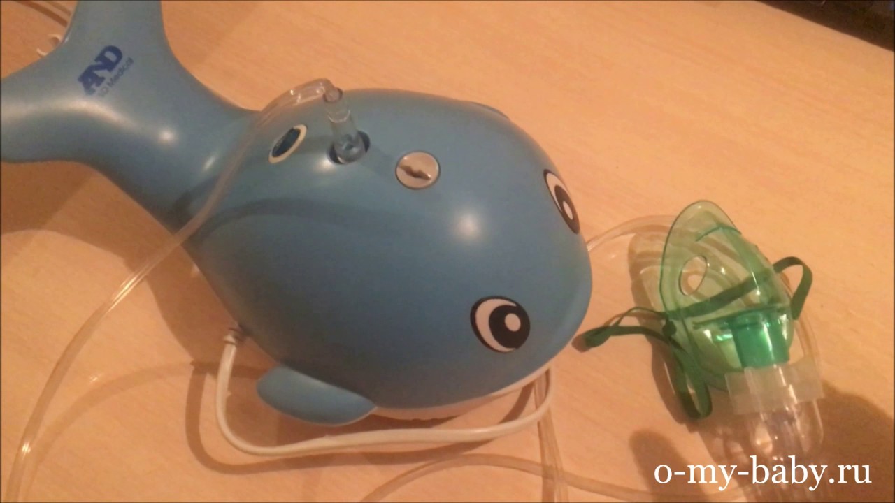 Ингалятор компрессорный A&D CN-232 стационарный белый/синий