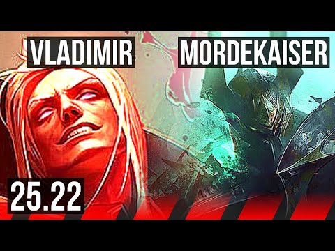 VLADIMIR vs MORDEKAISER (TOP) | 900+ games | KR Diamond | 25.22