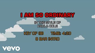 Paula Cole - I Am So Ordinary (Karaoke)