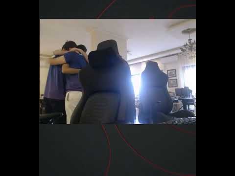 Team NIGMA hugs after not making it to TI