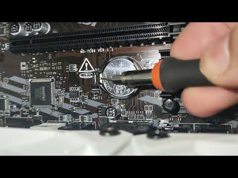 How to remove MSI Motherboard CMOS Battery Latch