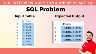 SQL Interview Questions And Answers Part 63 |  SQL questions for Product based companies