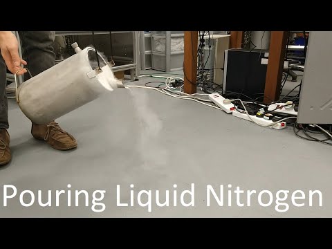 Liquid Nitrogen Demonstration 1: Pouring Liquid Nitrogen
