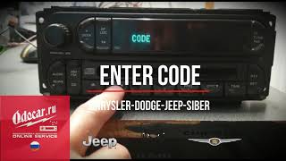 CHRYSLER-DODGE-JEEP.Enter radio code.