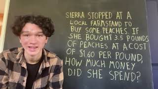 Fifth Grade Math #Problemoftheday with Actor Charlie Bushnell video