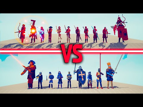 SWORDS TEAM vs ARCHERS TEAM - Totally Accurate Battle Simulator TABS