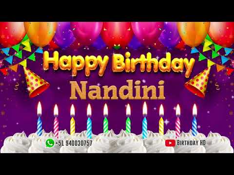 Nandini Happy birthday To You - Happy Birthday song name Nandini 🎁