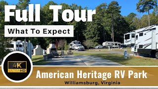 American Heritage RV Park - Williamsburg, VA Virginia - Campground Recreational Vehicle