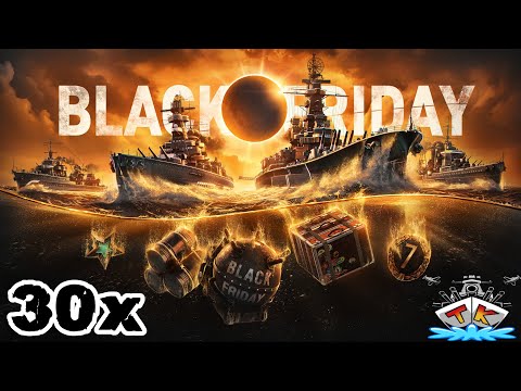 Wir öffnen 30 BLACK-FRIDAY Container 😱😱😱 "Container opening"⚓️ in World of Warships 🚢