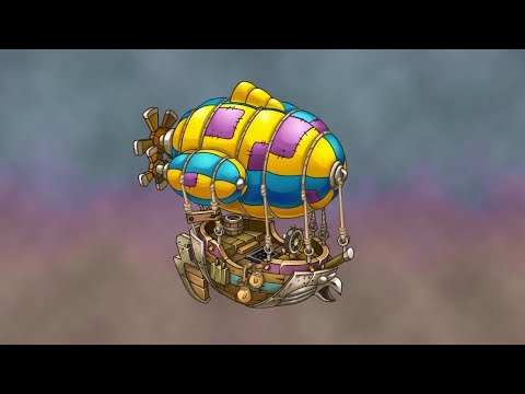 Airship inking timelapse for Skyburg game