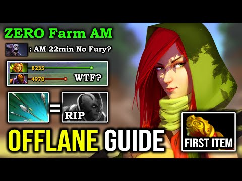 How to 100% Delete Pro AM From Offlane with 1st Item MKB Amazing Windranger 22Min GG DotA 2