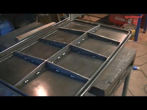 Shibumi Boat Build  EP 15 Making an engine room Bulkhead door - Steel Boat Building