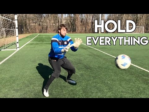 HOW TO CATCH HARD SHOTS IN SOCCER - GOALKEEPER TRAINING