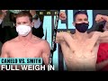 LIVE WEIGH IN & FACE OFF | CANELO ALVAREZ VS CALLUM SMITH