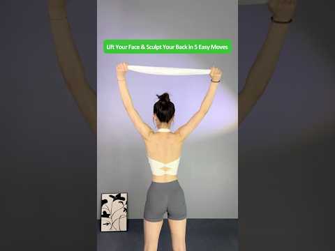 5 Towel Back Exercises for Women to Sculpt Collarbones, Lift the Face & Improve Posture at Home