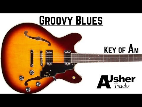 Groovy Blues in A minor | Guitar Backing Track | A Dorian