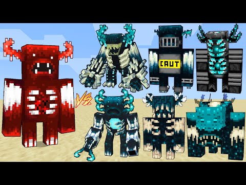 The Demon Warden Vs NEW Wardens PLUS+ Mobs / Minecraft Mob Battle