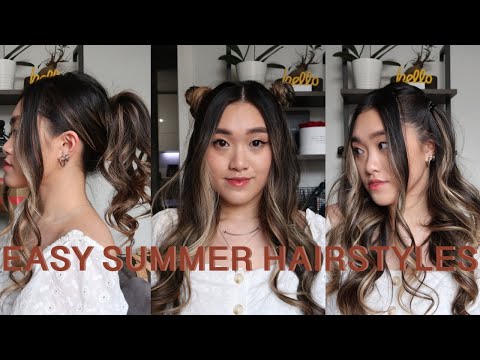 5 Easy Summer Hairstyles | Effortless & Quick
