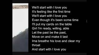Jesse McCartney- Start with i love you Lyrics