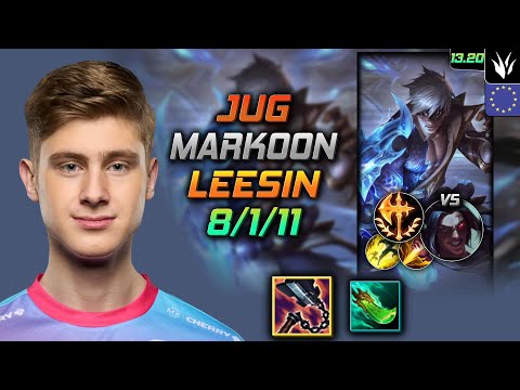 Lee Sin Jungle Build Markoon Goredrinker Conqueror - LOL EUW Challenger Patch 13.20
