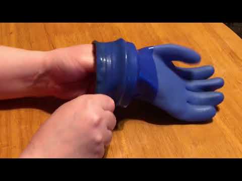 Fitting Showa 660 size 9 Large to Kubi 80mm Glove Ring Cotton Lined Gloves