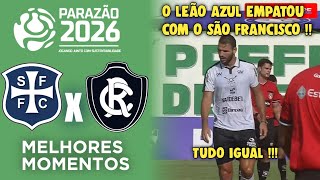 São Francisco x Remo - Melhores Momentos - Gols - Parazão 2026