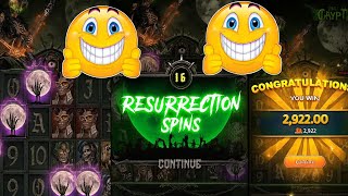 BIG WIN 😱 Resurrection Spins | The Crypt Slot | 2,922 Coins WIN 🤑