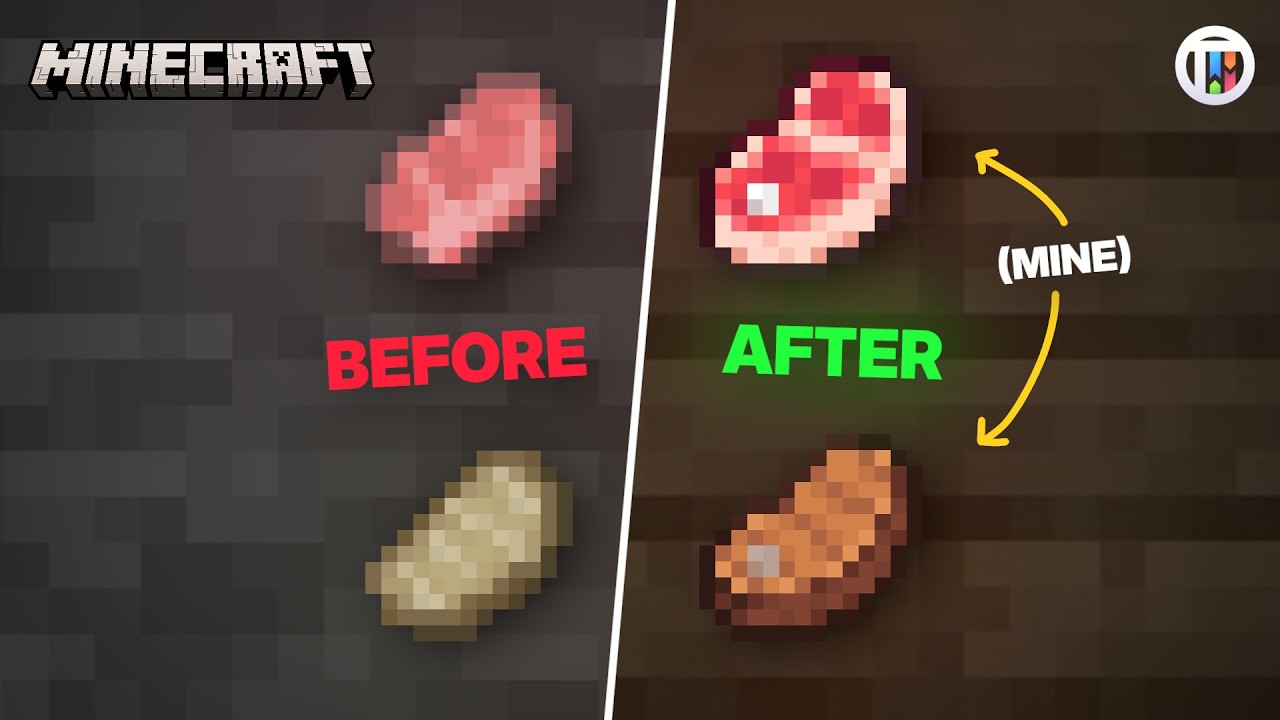 Re-Texturing Minecraft - Porkchop Pixel Art Process - How to Create Your Own Minecraft Resource Pack