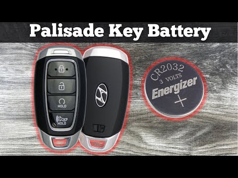 2020 - 2022 Hyundai Palisade - How To Change Remote Key Fob Battery - Remove & Replace Key Batteries