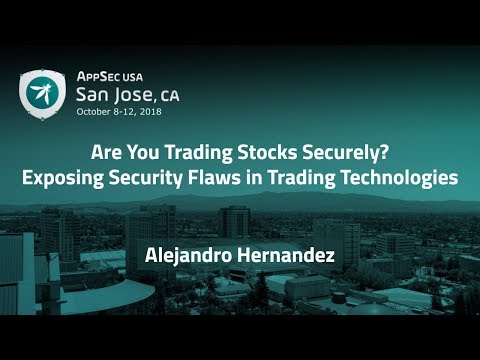 Image thumbnail for talk Exposing Security Flaws in Trading Technologies