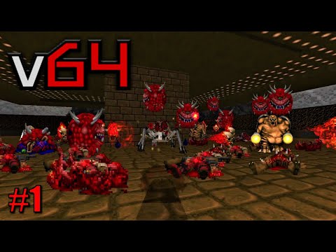 Doom but it only has 64 corners?! New V64 Community Project - Maps 1-15 Blind Ultraviolence No Saves