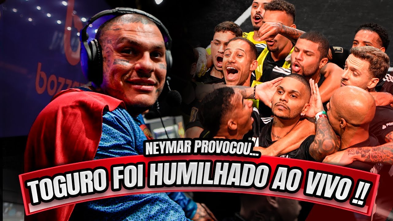 TOGURO FOI HUMILHADO AO VIVO - NEYMAR PROVOCOU ELE !