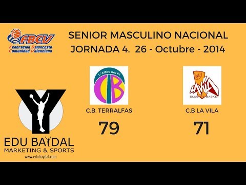 JORNADA 4. CLUB BALONCESTO TERRALFAS - CLUB BASKET LA VILA